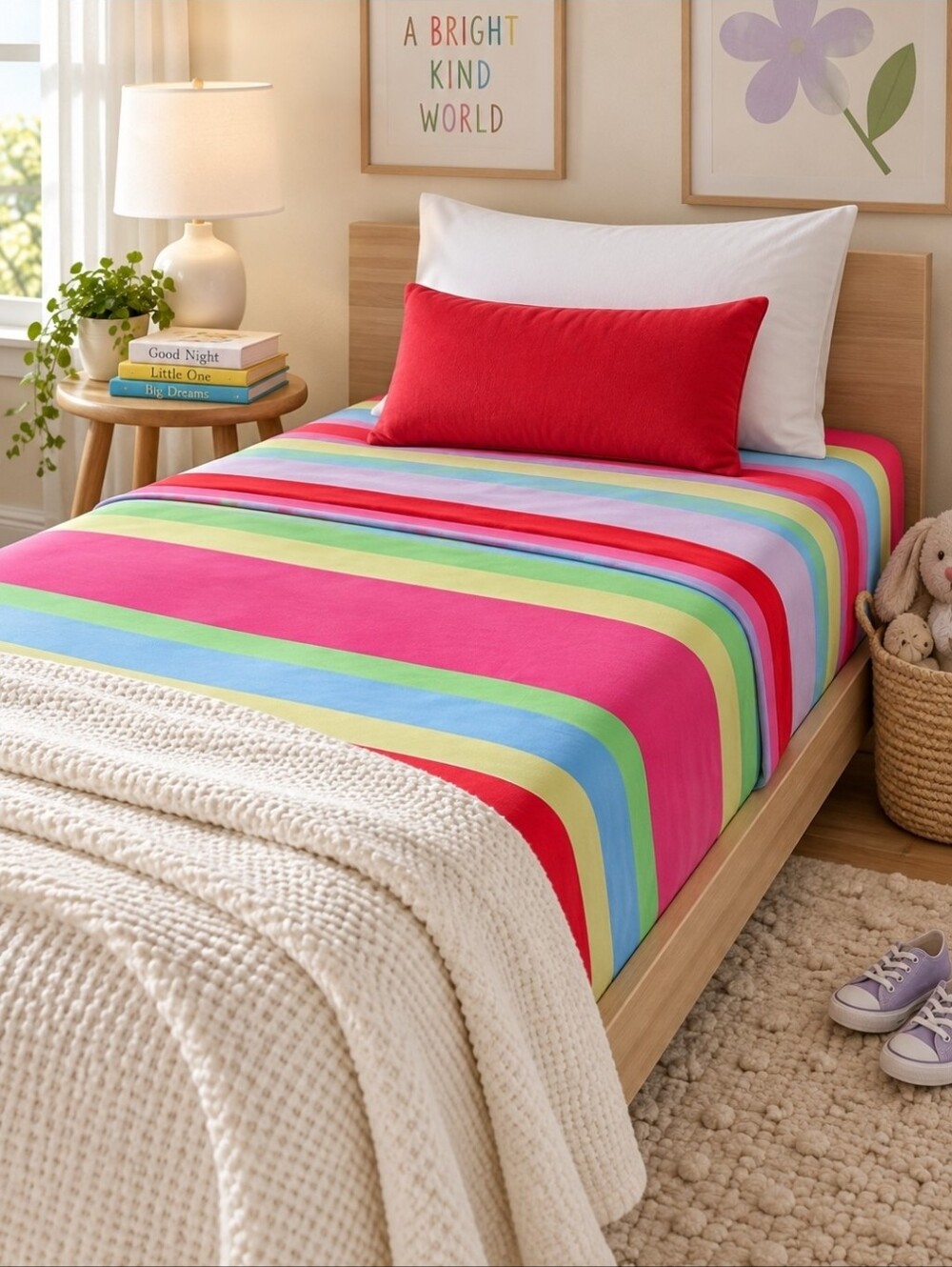 Company Kids Carnival Stripe Twin Sheets NIP 2pc 100% Cotton Y2K Bedding